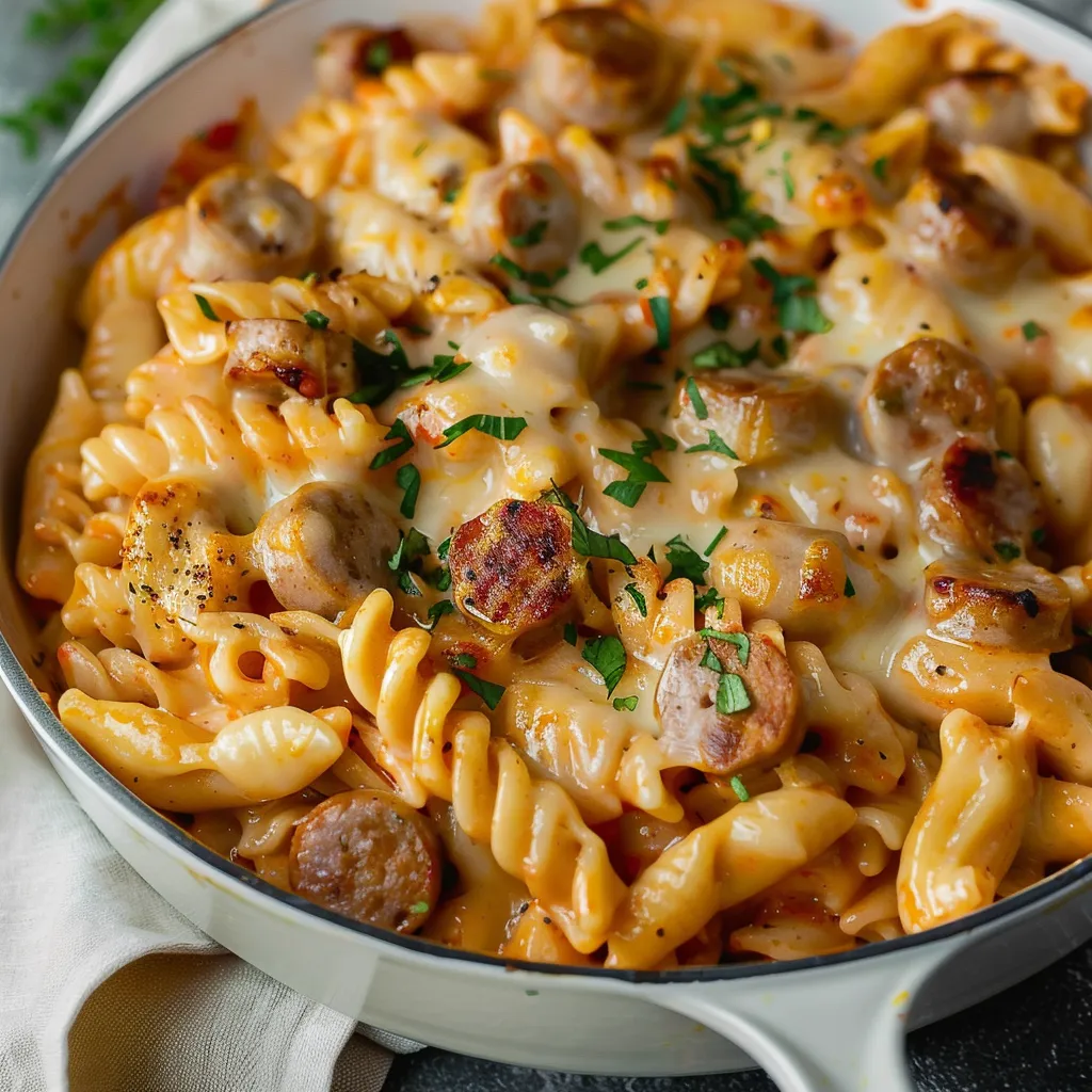 Cheesy Sausage Pasta