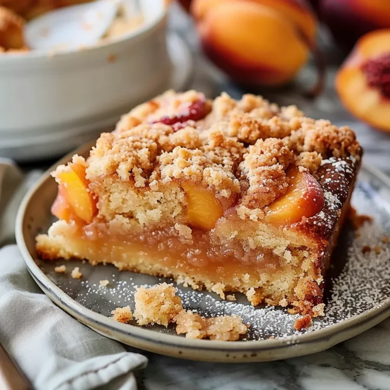 Fresh Peach Crumb Cake