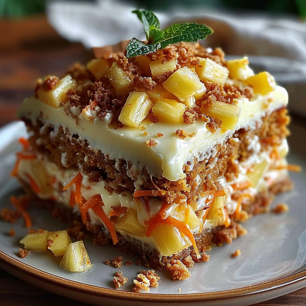 Hawaiian Carrot Pineapple Cake