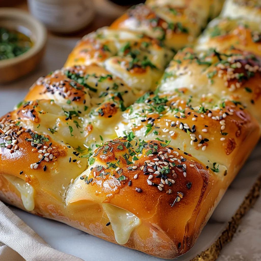 KOREAN CREAM CHEESE GARLIC BREAD