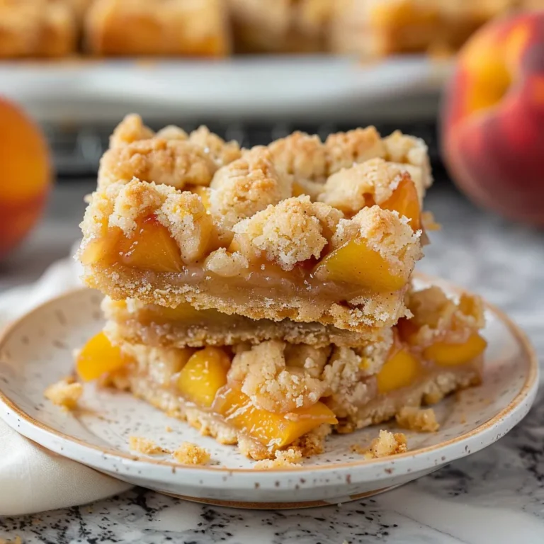 Peach Crumb Bars