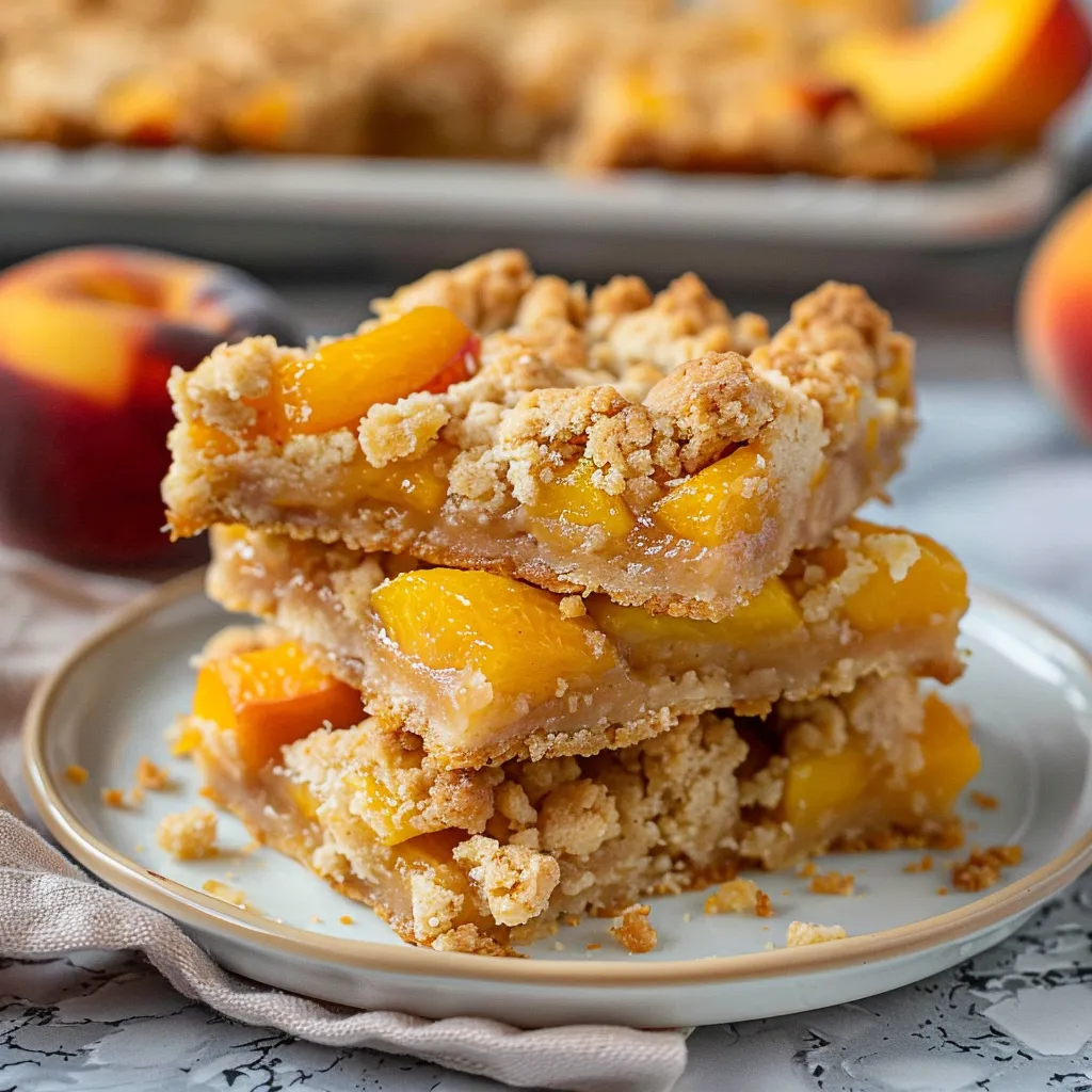 Peach Crumb Bars