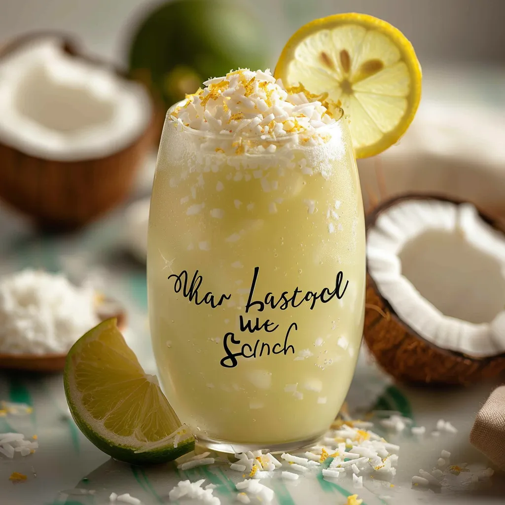 Brazilian Lemonade with Coconut