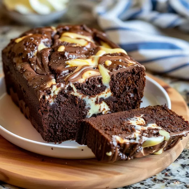 CHOCOLATE ZUCCHINI BREAD WITH CREAM CHEESE FILLING