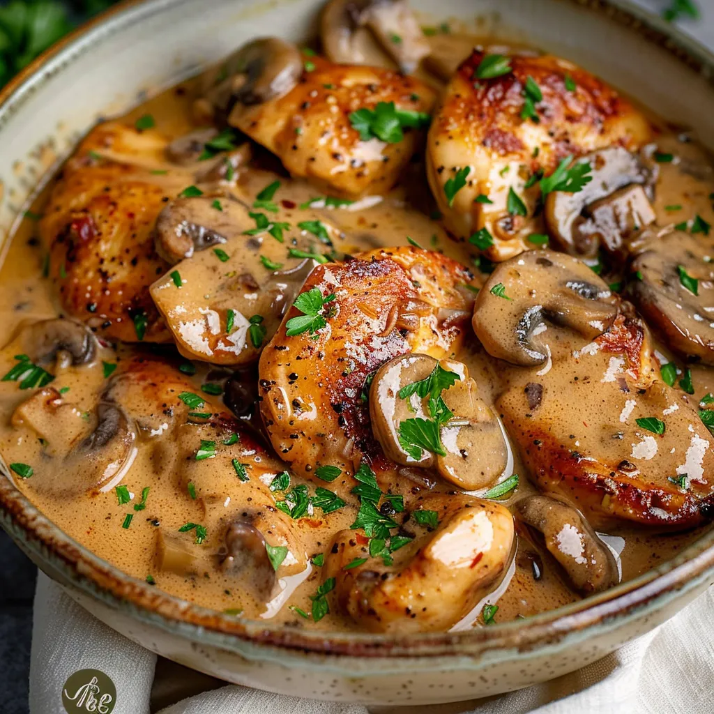 Creamy Crock Pot Chicken Marsala