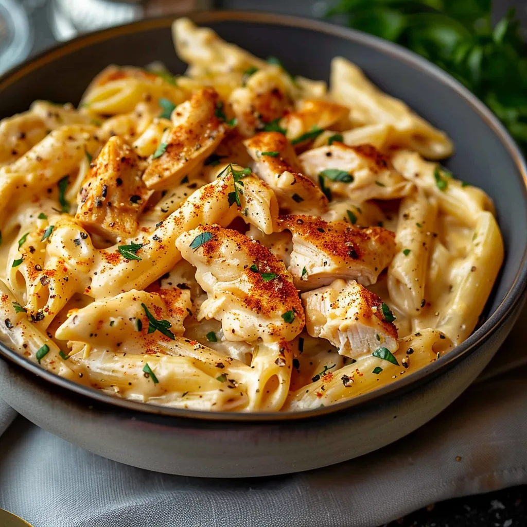 Crock Pot Creamy Cajun Chicken Pasta