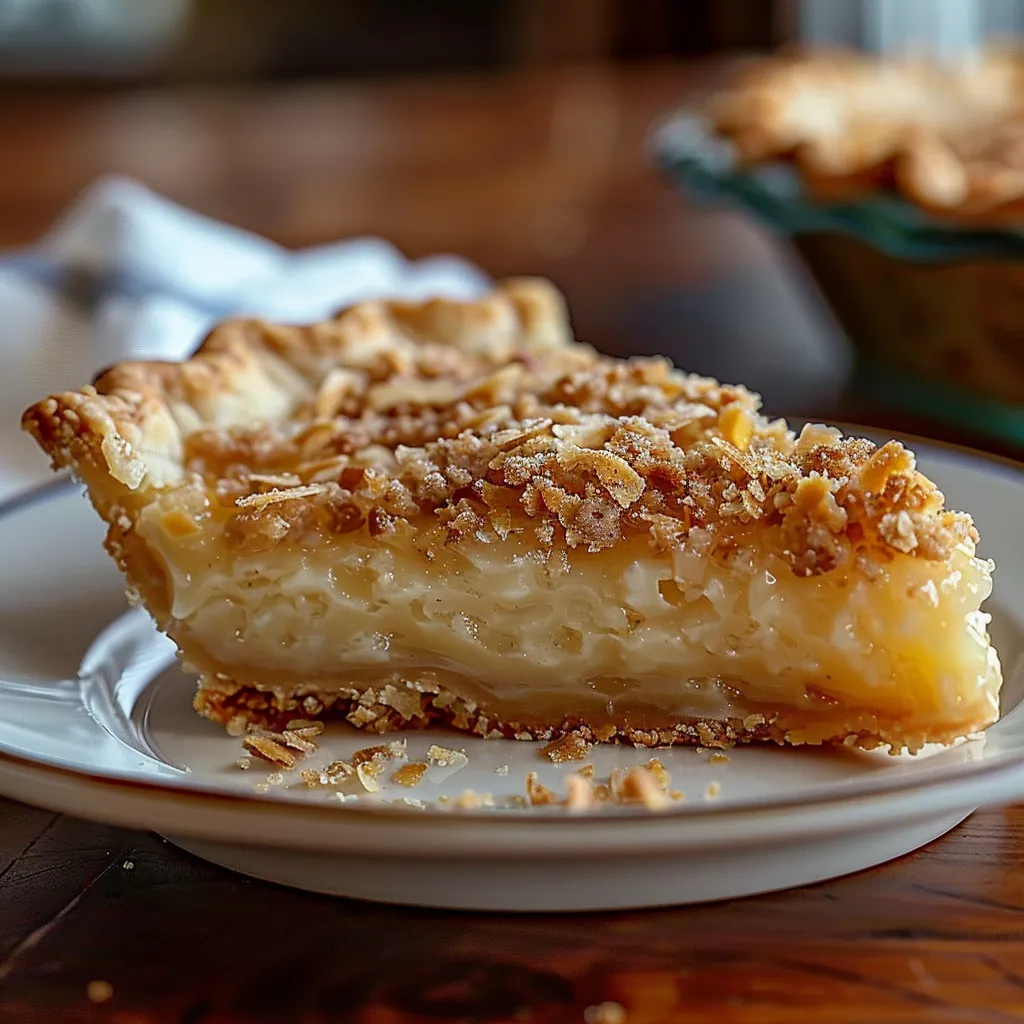 Old-Fashioned Sawdust Pie from Kentucky