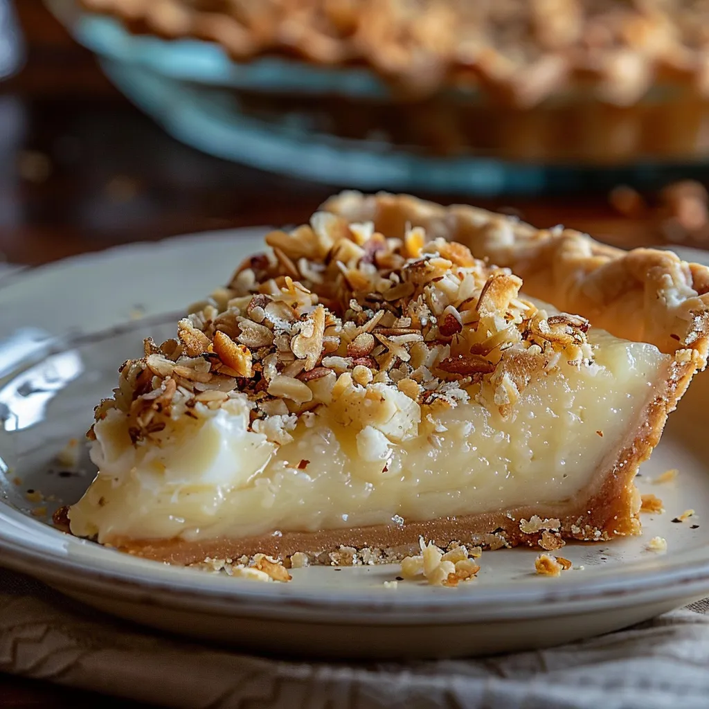 Old-Fashioned Sawdust Pie from Kentucky