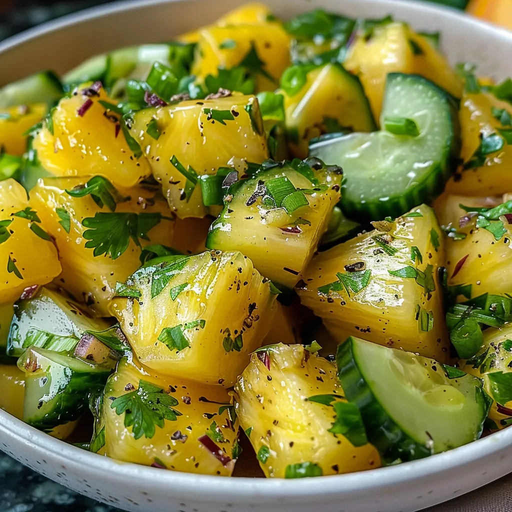 Pineapple Cucumber Salad