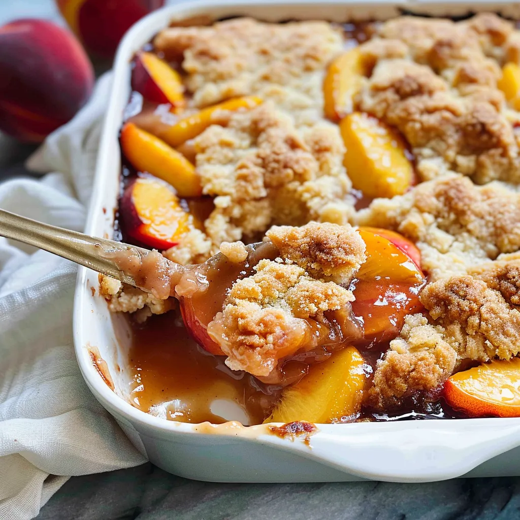 The Best Peach Cobbler