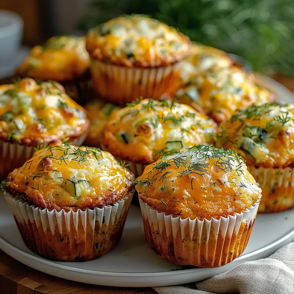 Zucchini Cheese Muffins