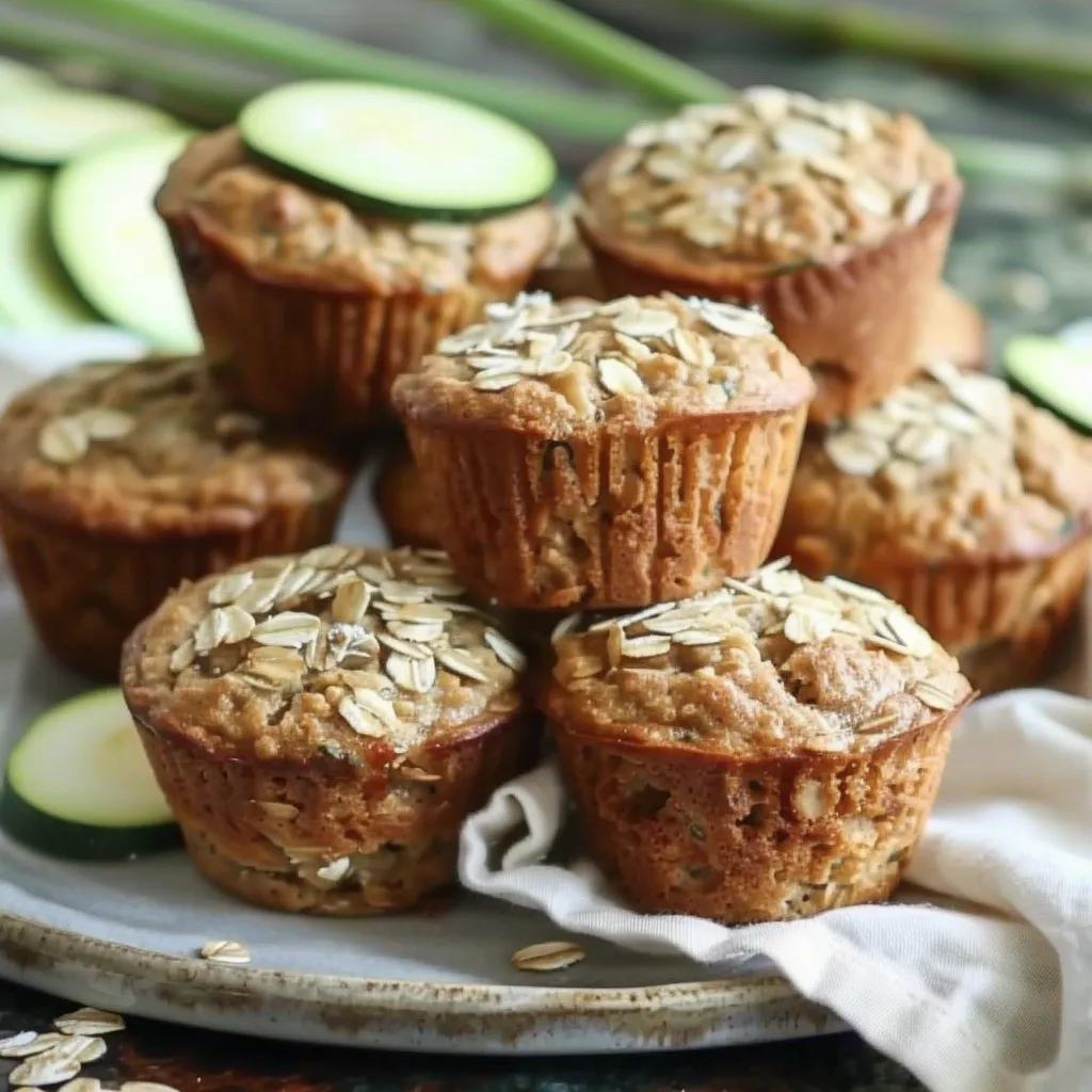 Zucchini Oatmeal Muffins