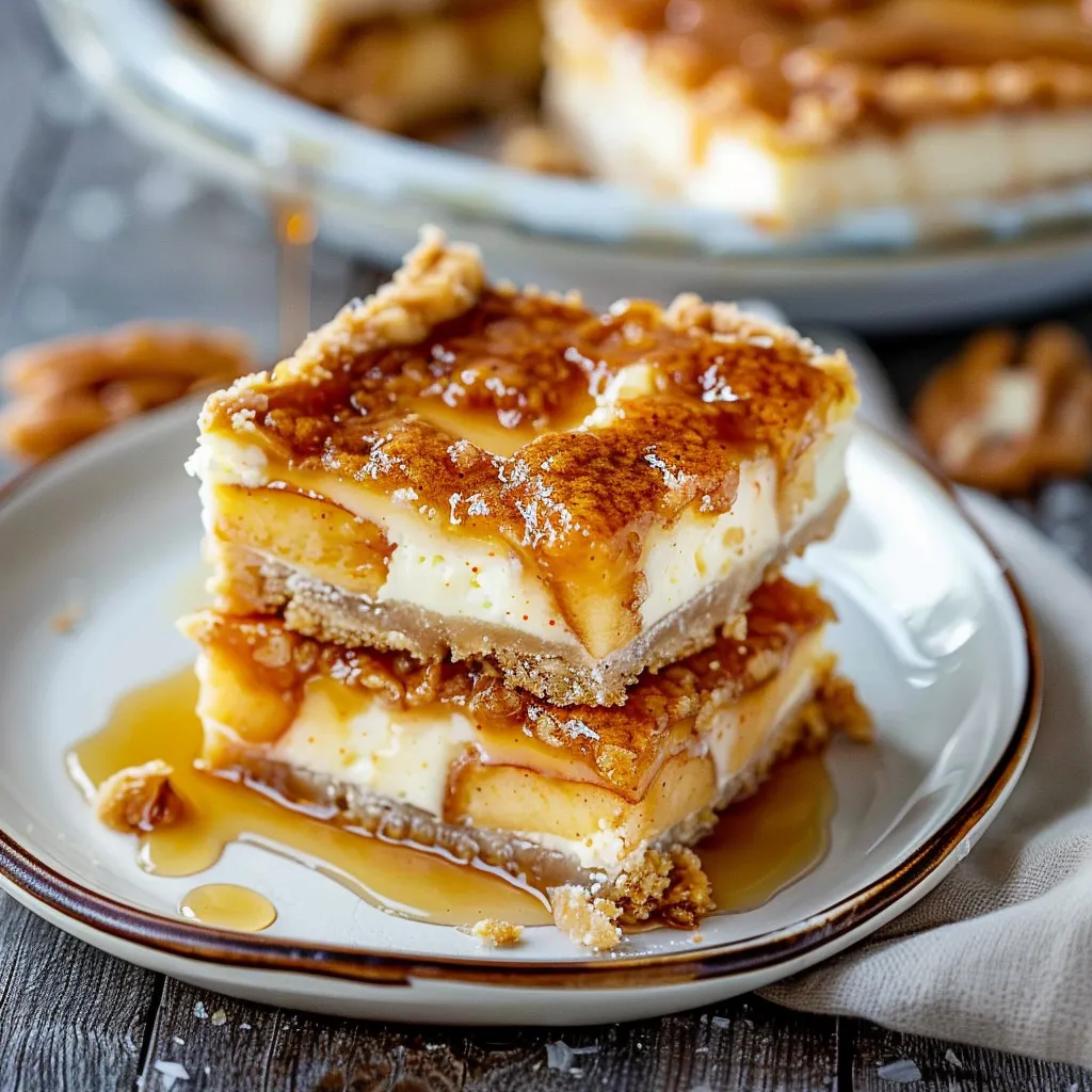 Apple Pie Cheesecake Bars
