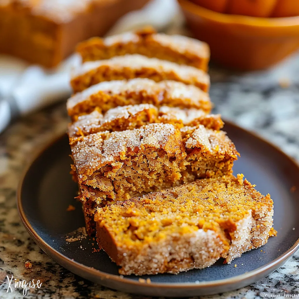 CINNAMON SUGAR PUMPKIN BREAD