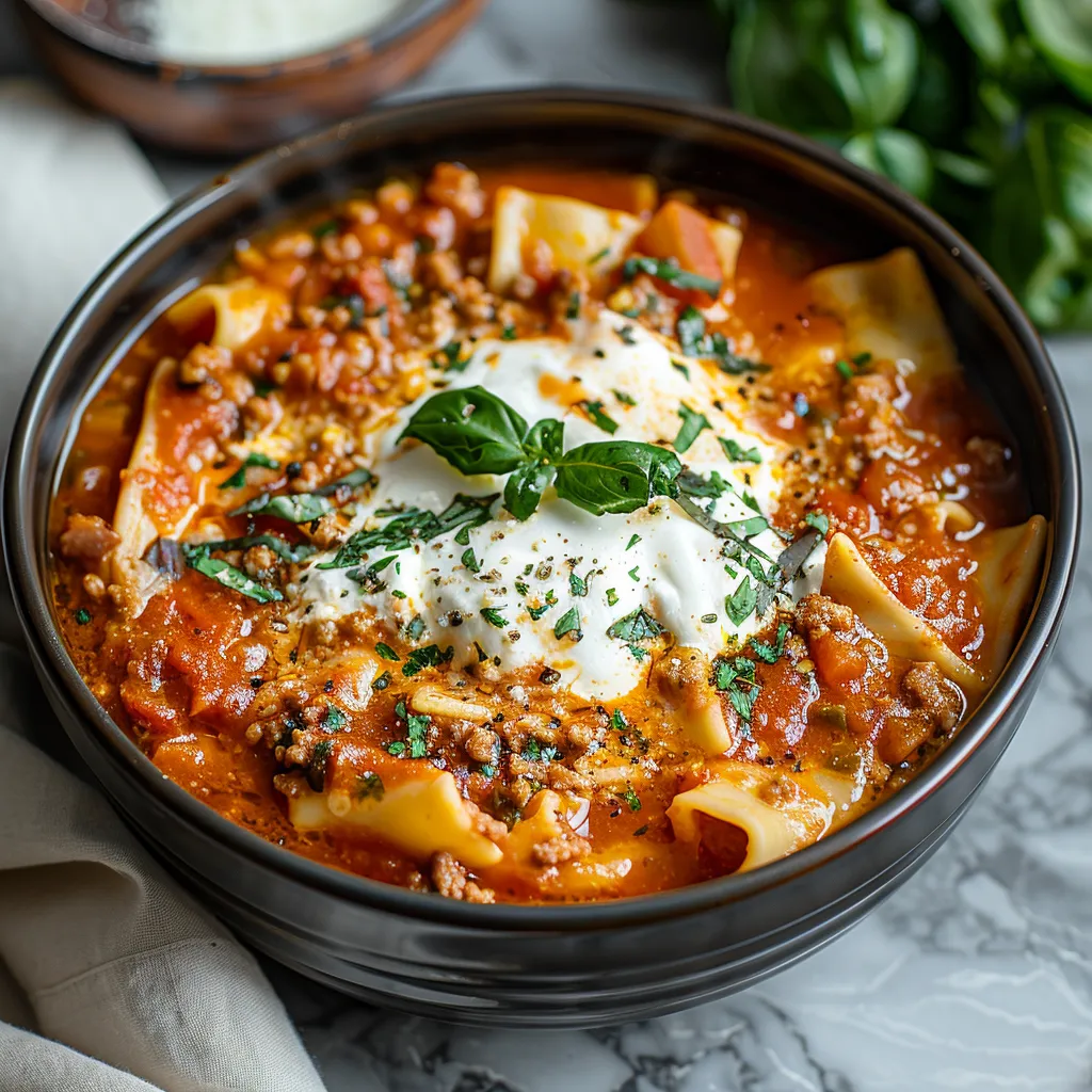 CROCKPOT LASAGNA SOUP