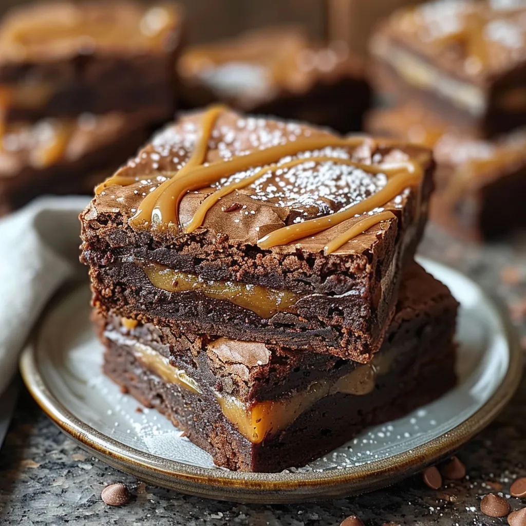 Caramel Swirl Brownies