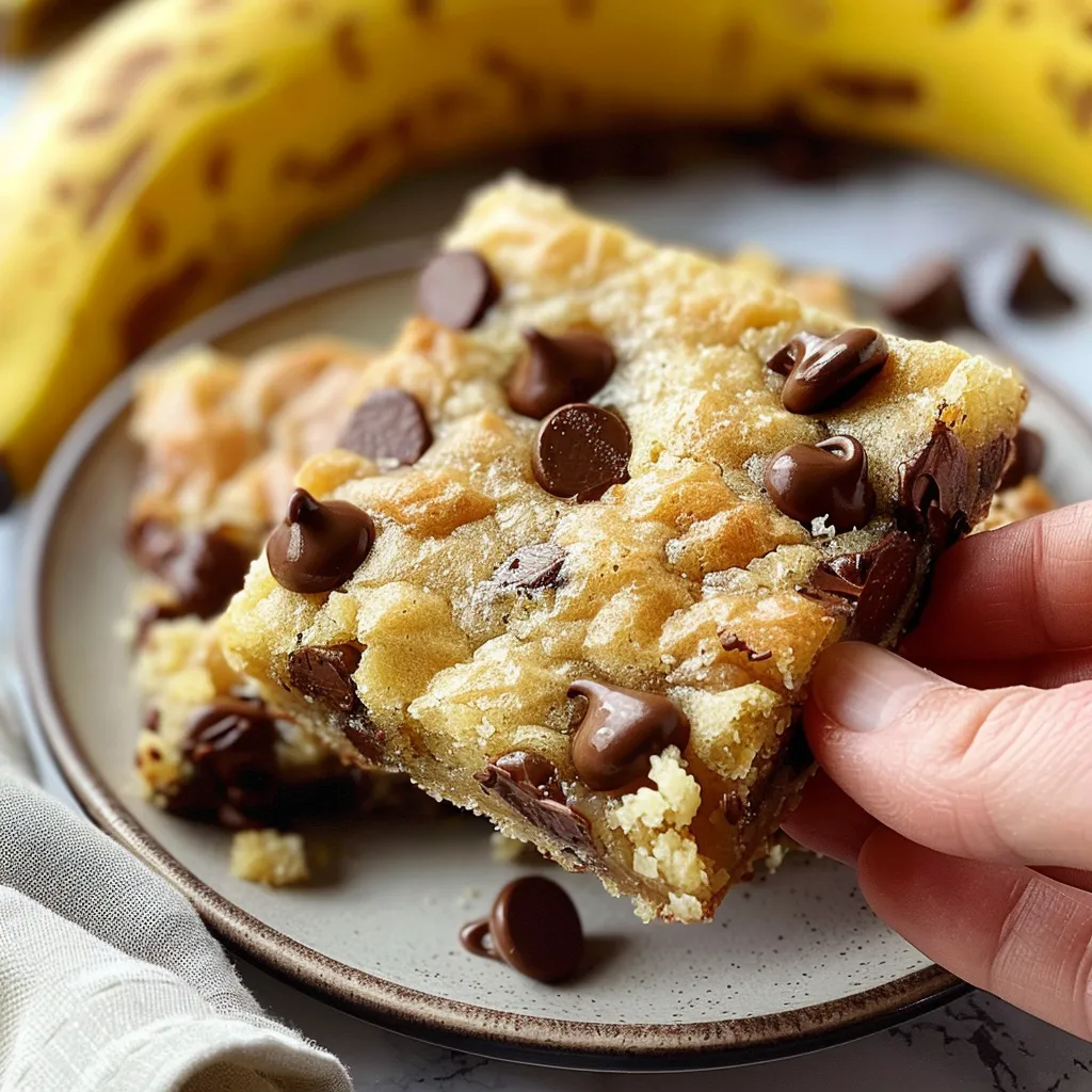 Chocolate Chip Banana Bars
