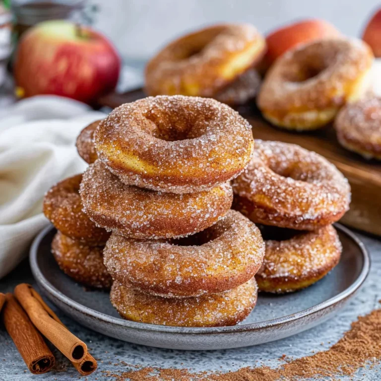 Cinnamon-Spiced Baked Apple Cider Donuts