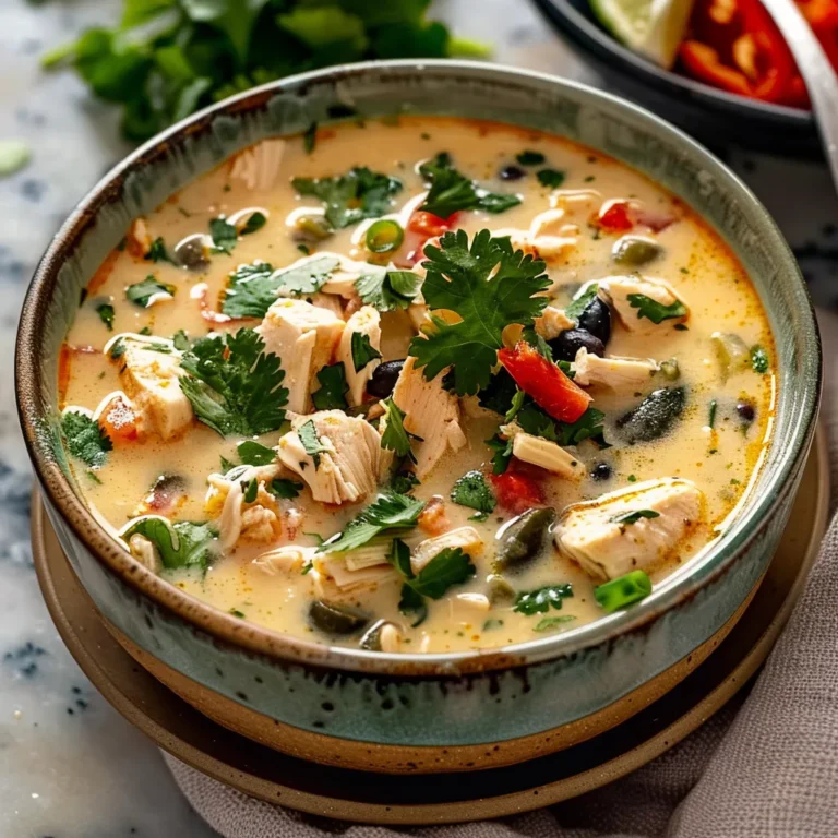 Creamy Chicken Poblano Soup