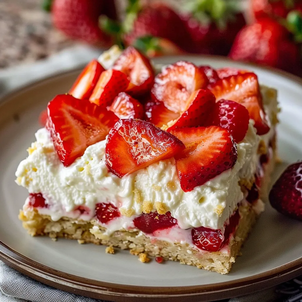 Easy Strawberry Shortcake Bars