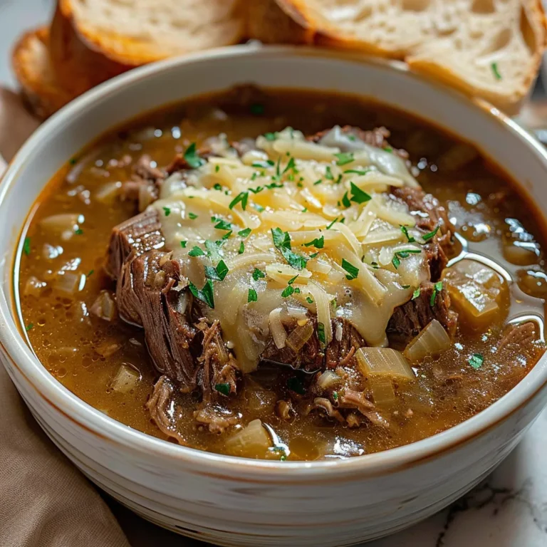 French Onion Beef Short Rib Soup