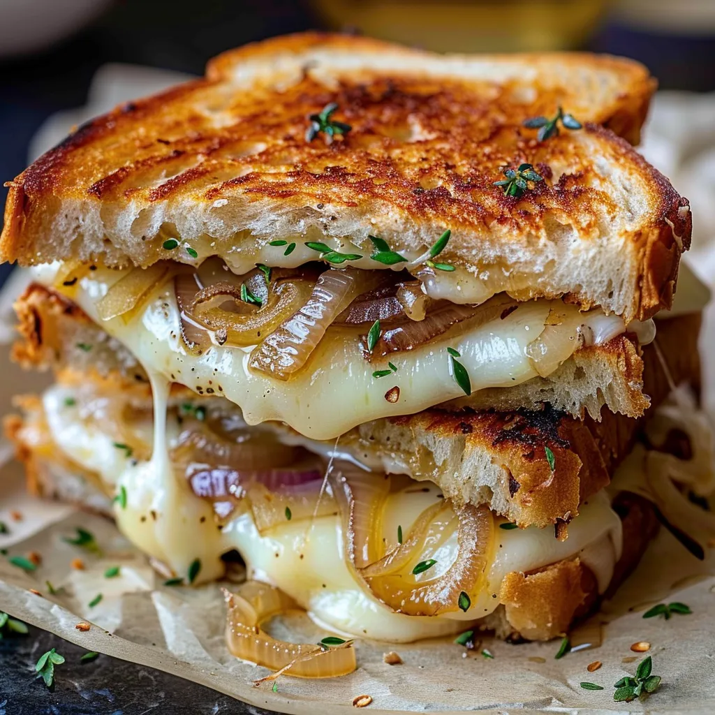 French Onion Grilled Cheese Sandwich