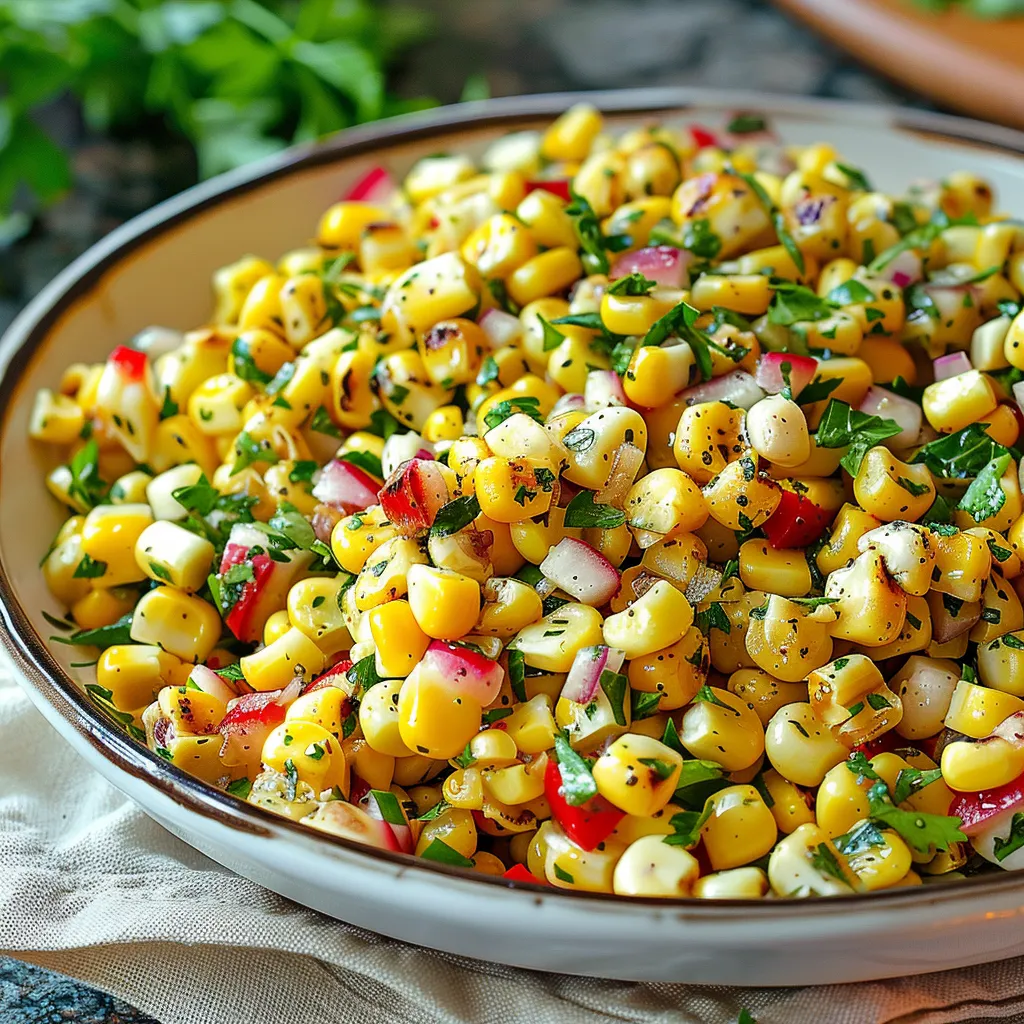 Fresh Corn Salad with Herbs