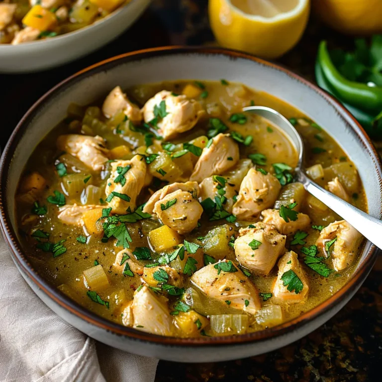 GREEN CHILE CHICKEN STEW