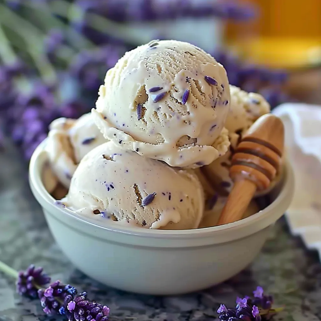 HONEY LAVENDER ICE CREAM