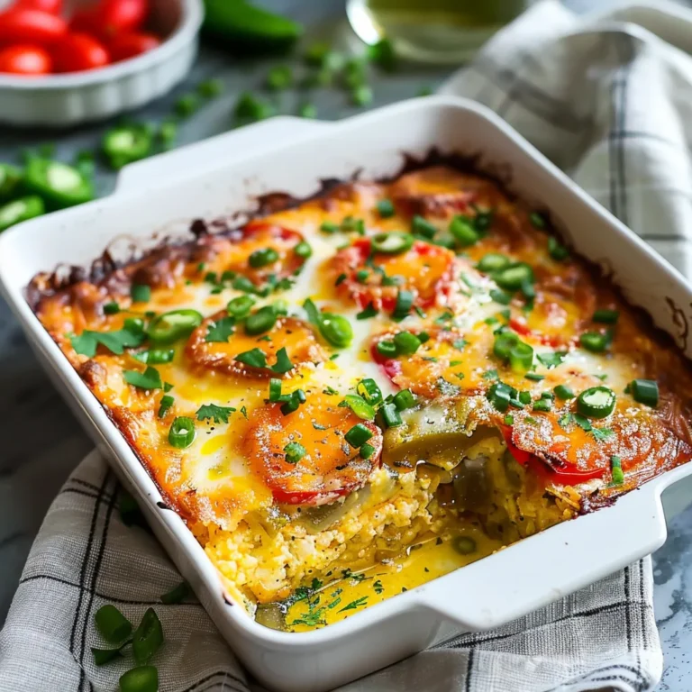 Hatch Green Chile Egg Casserole