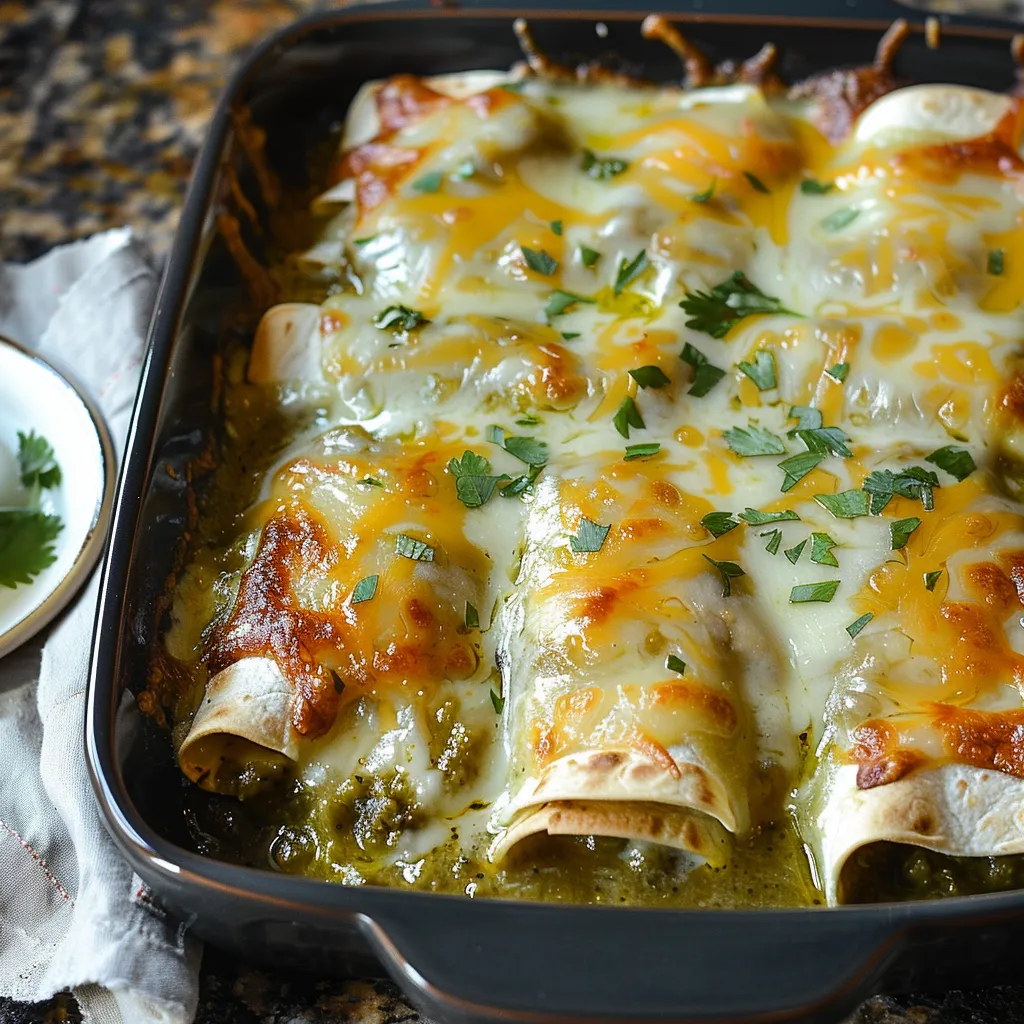 Hatch Green Chile Enchiladas
