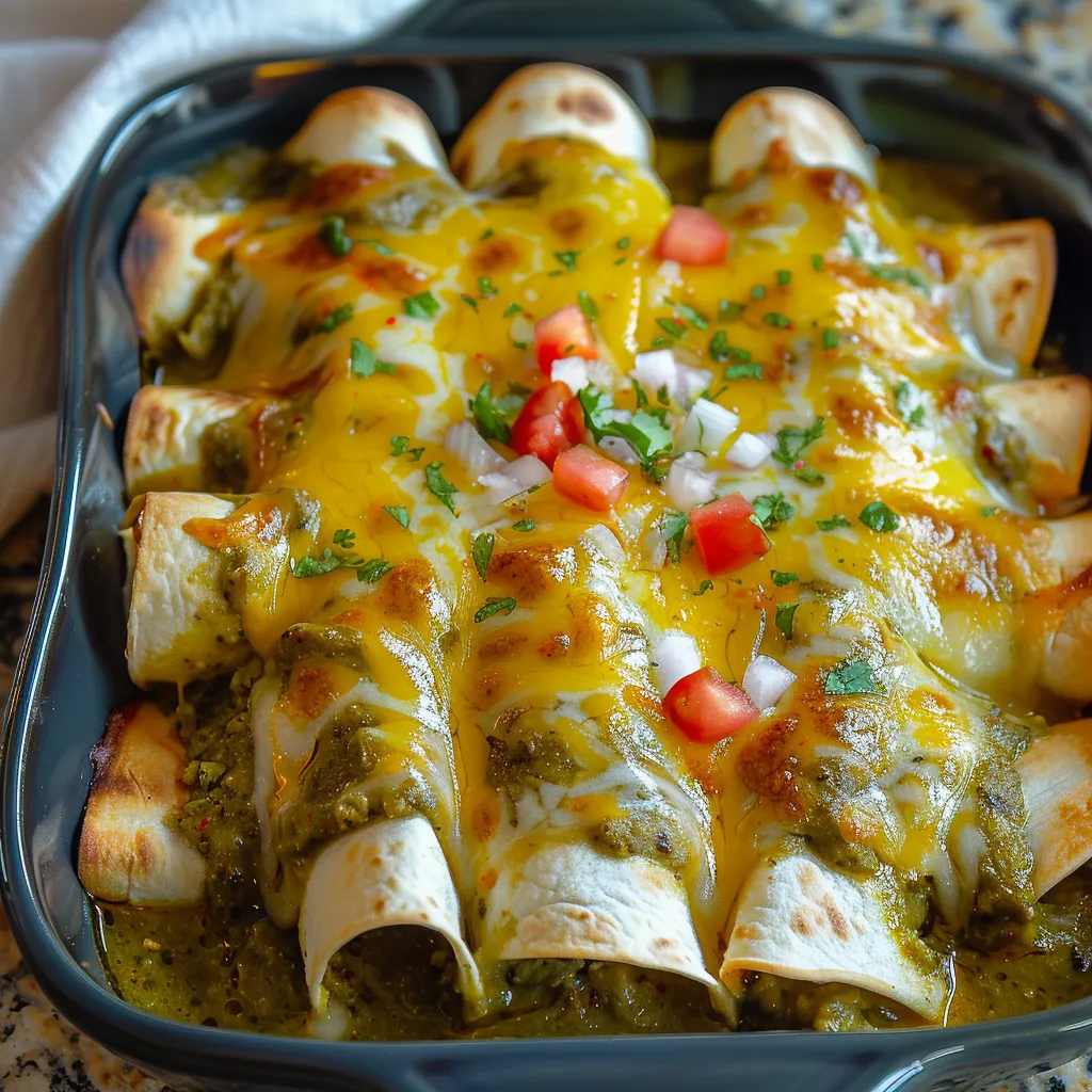 Hatch Green Chile Enchiladas