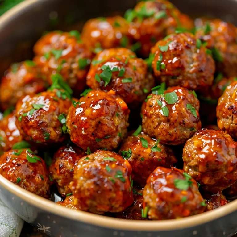 Honey Buffalo Crockpot Meatballs