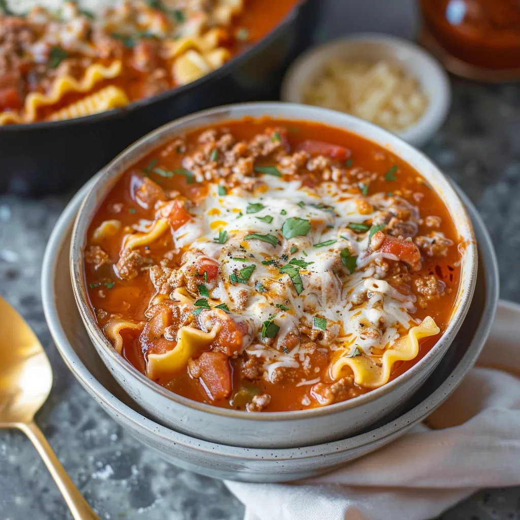 Lasagna Soup