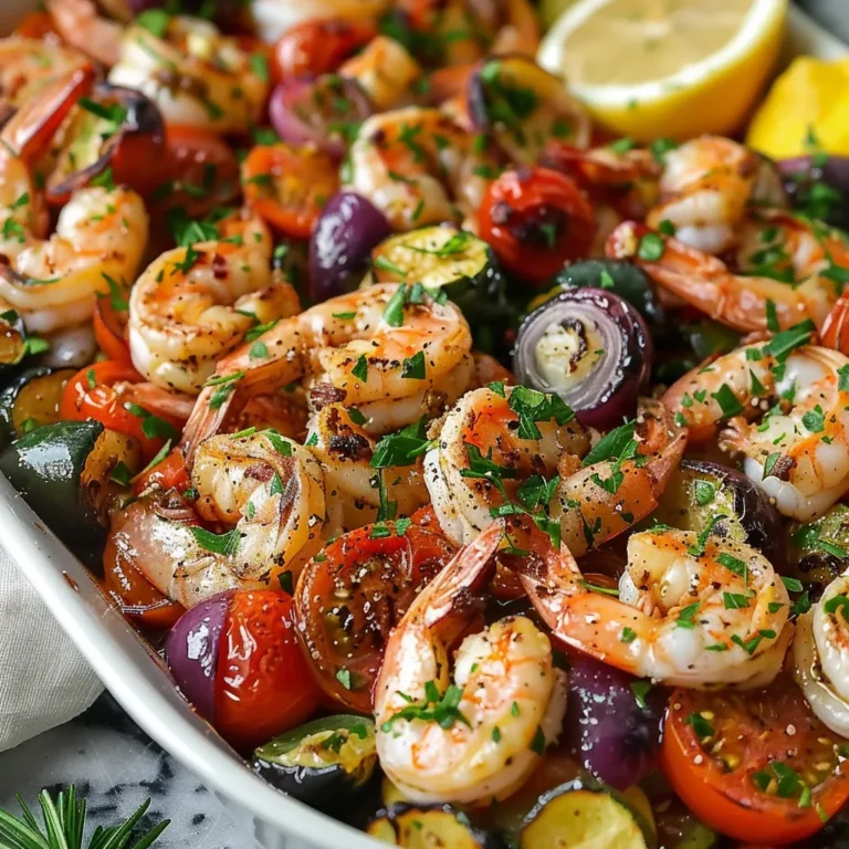 Mediterranean Sheet Pan Shrimp
