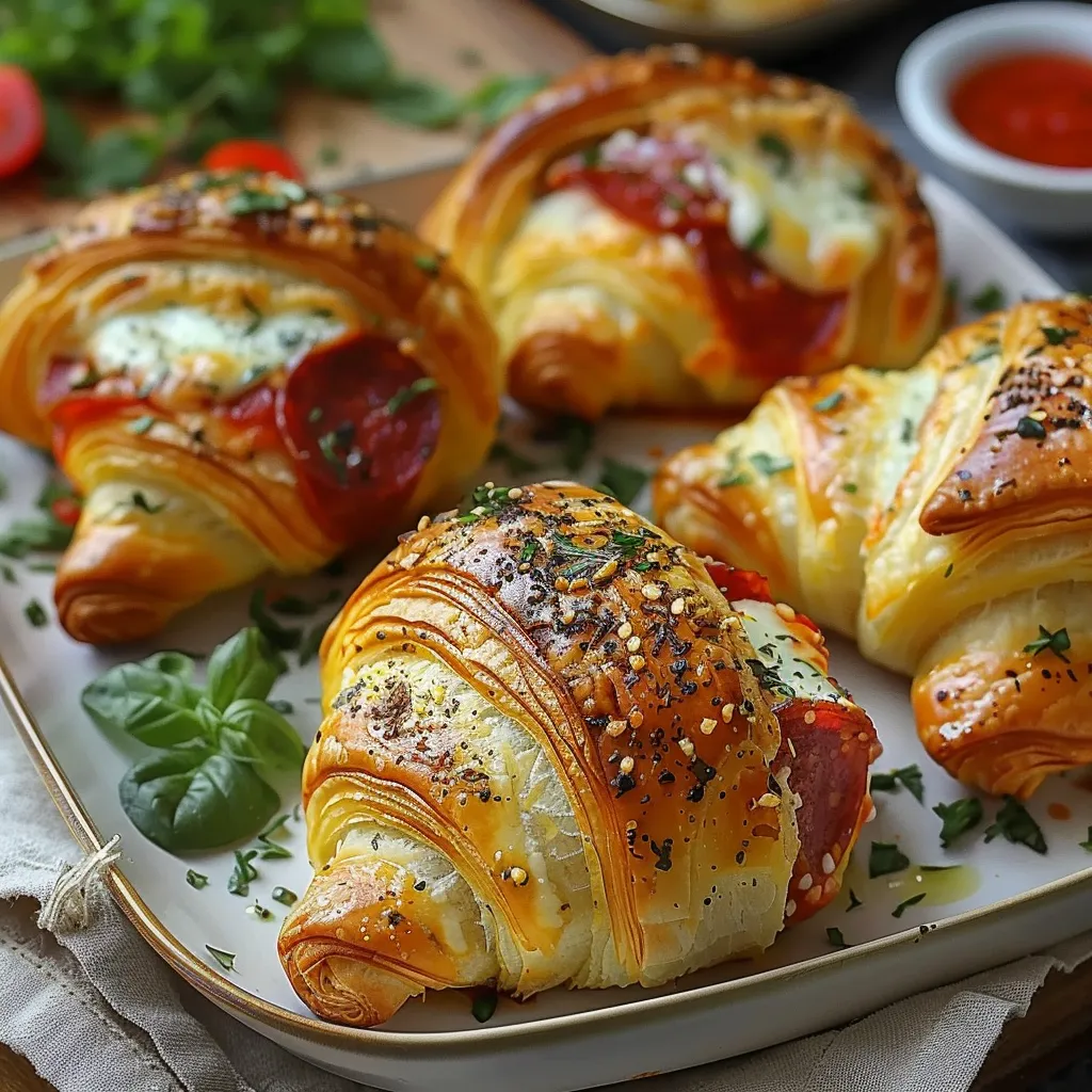 Mozzarella Pepperoni Croissant Rolls