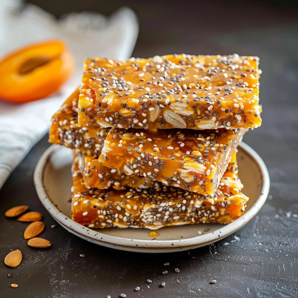 No-Bake Apricot Chia Energy Bars