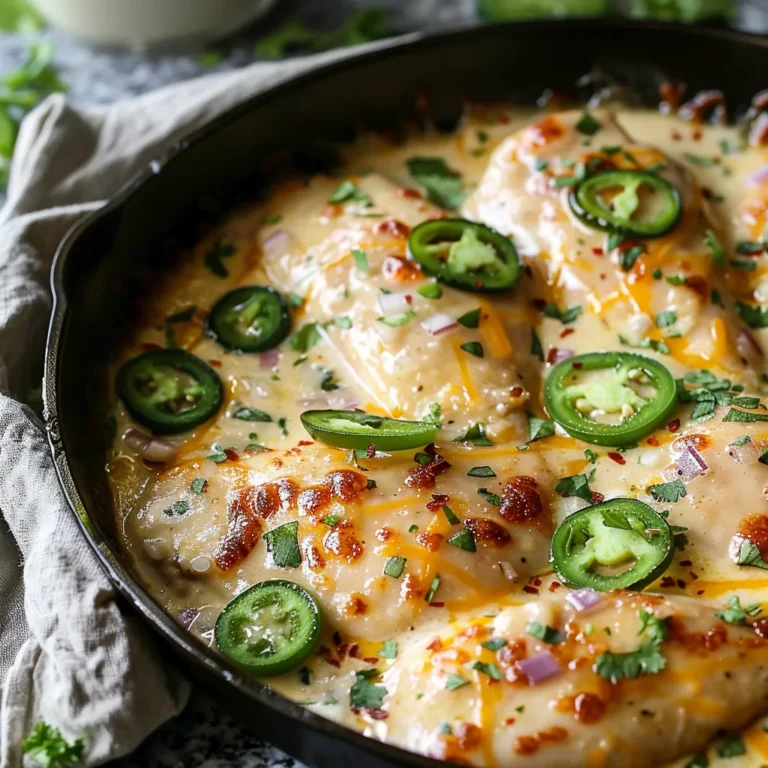 One Pan Cheesy Jalapeño Chicken