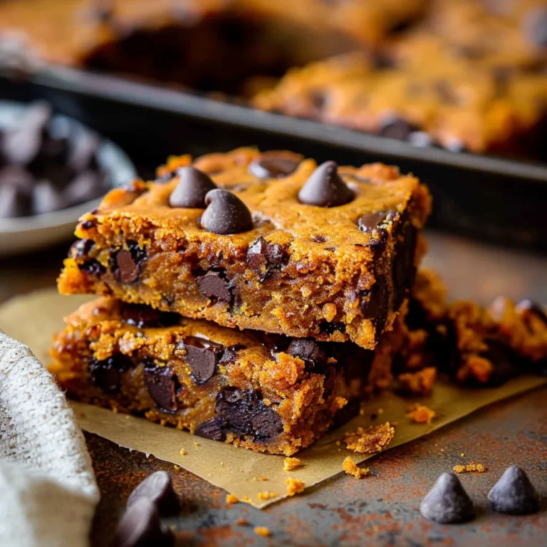 Pumpkin Bars with Chocolate Chips