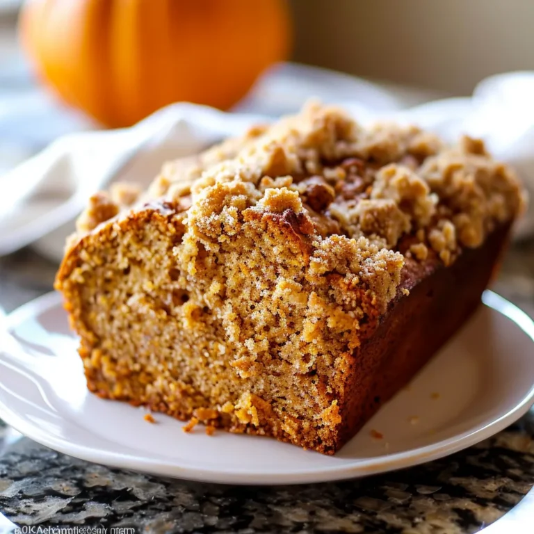 Pumpkin Bread with Crumb Topping