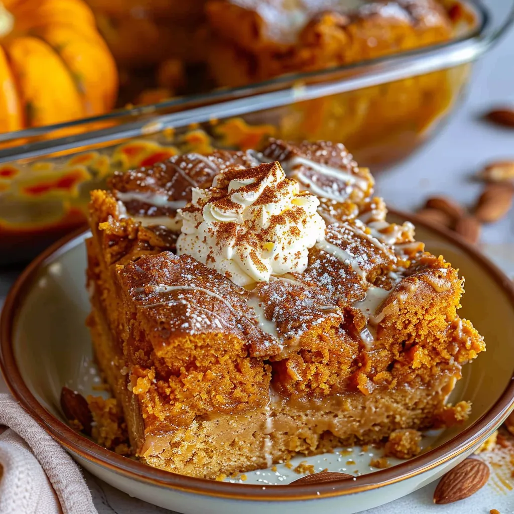 Pumpkin Earthquake Cake