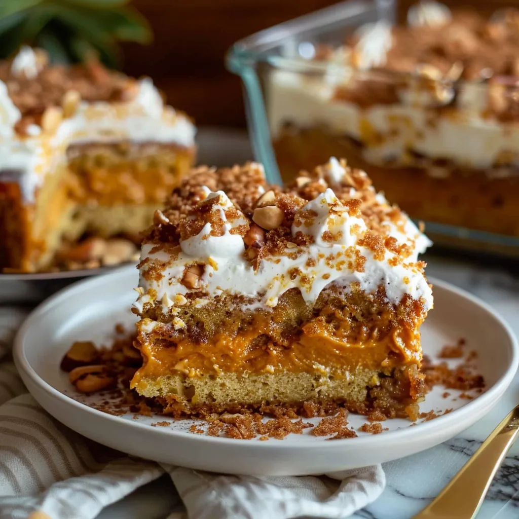 Pumpkin Poke Cake