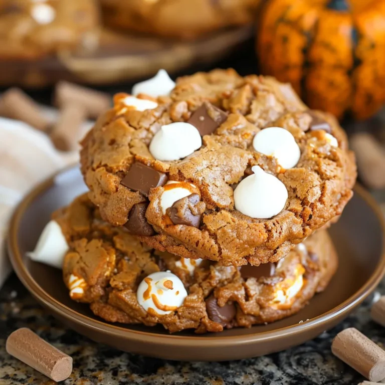Pumpkin S’mores Cookies