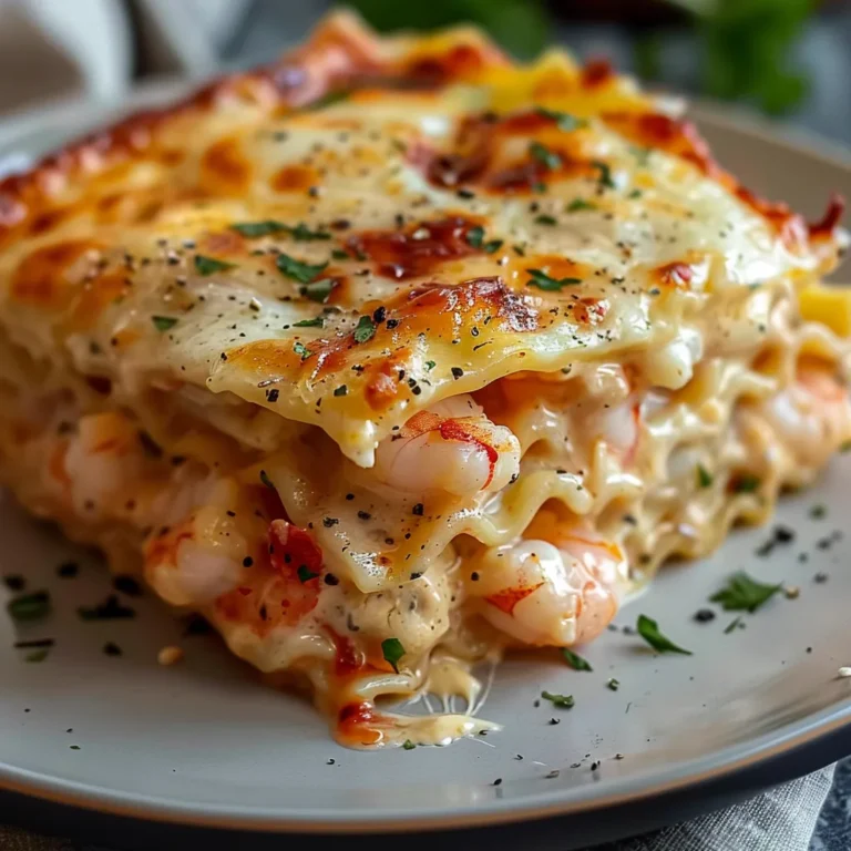 Seafood Lasagna with Lobster and Shrimp