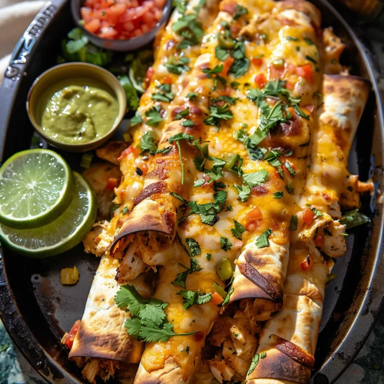 Sheet Pan Green Chile Chicken Taquitos