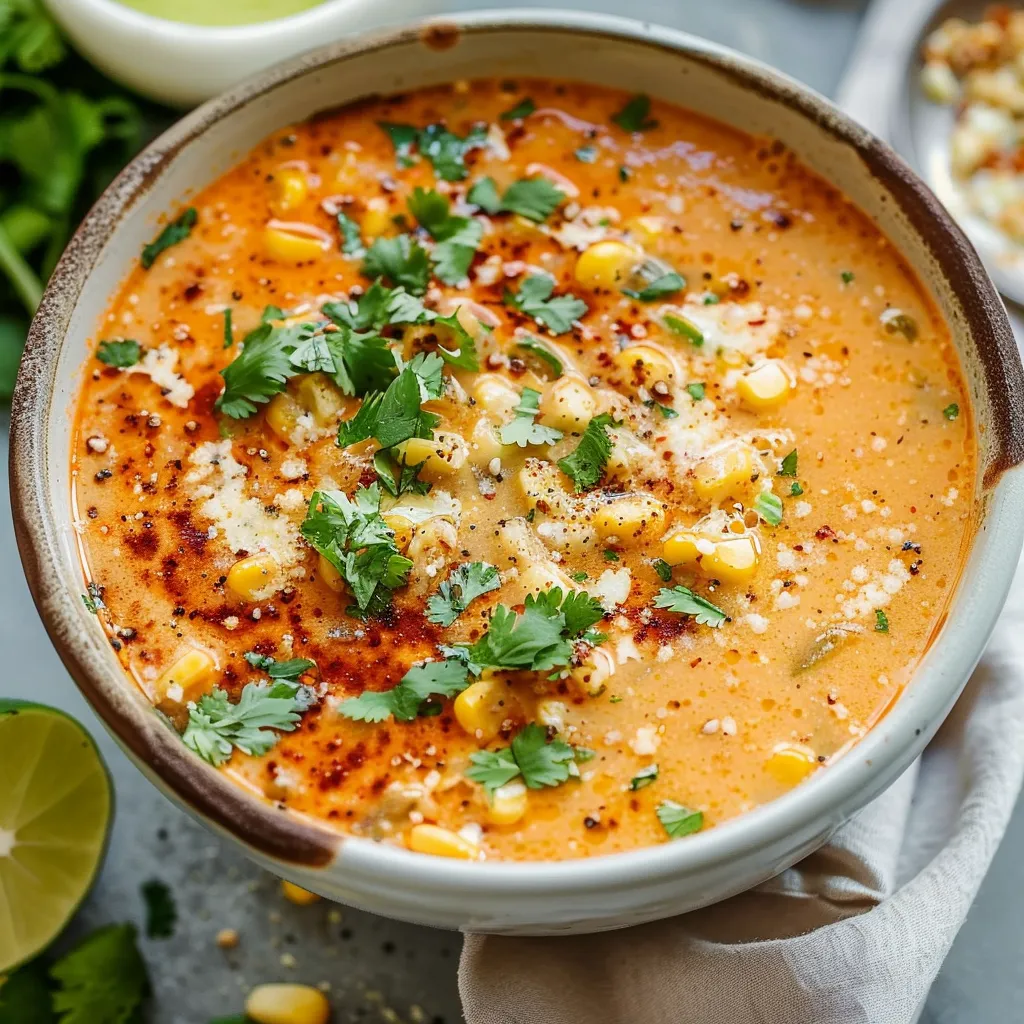 Slow Cooker Mexican Street Corn Soup