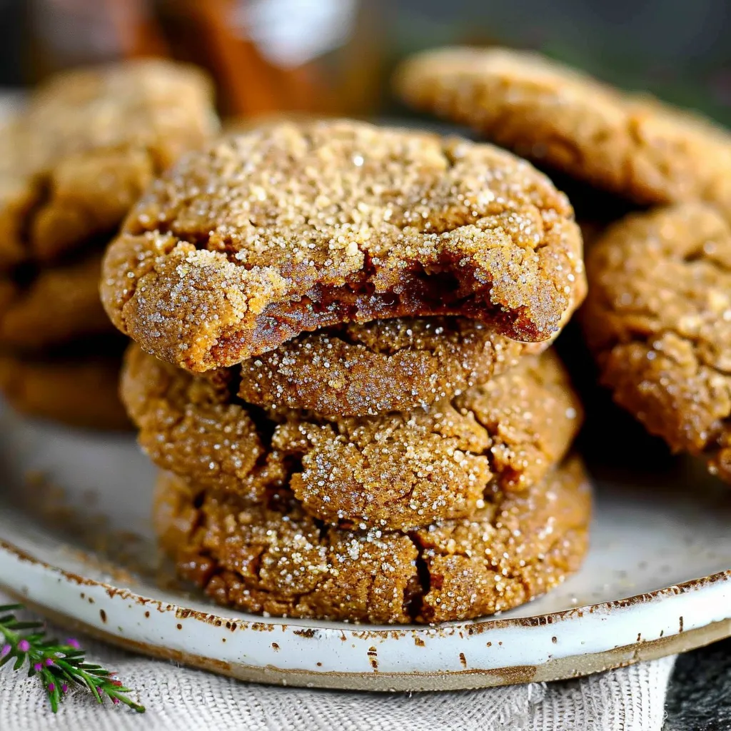 Soft Batch Apple Cider Gingersnap Cookies