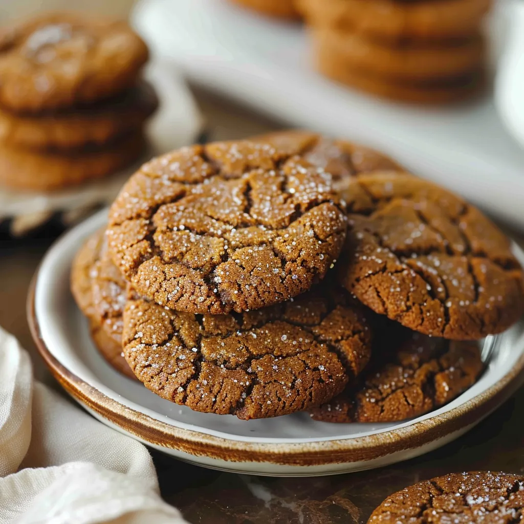 Soft Molasses Cookies