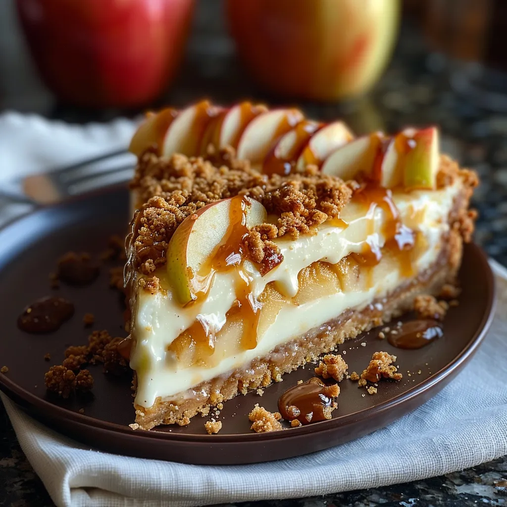 APPLE CRISP CHEESECAKE