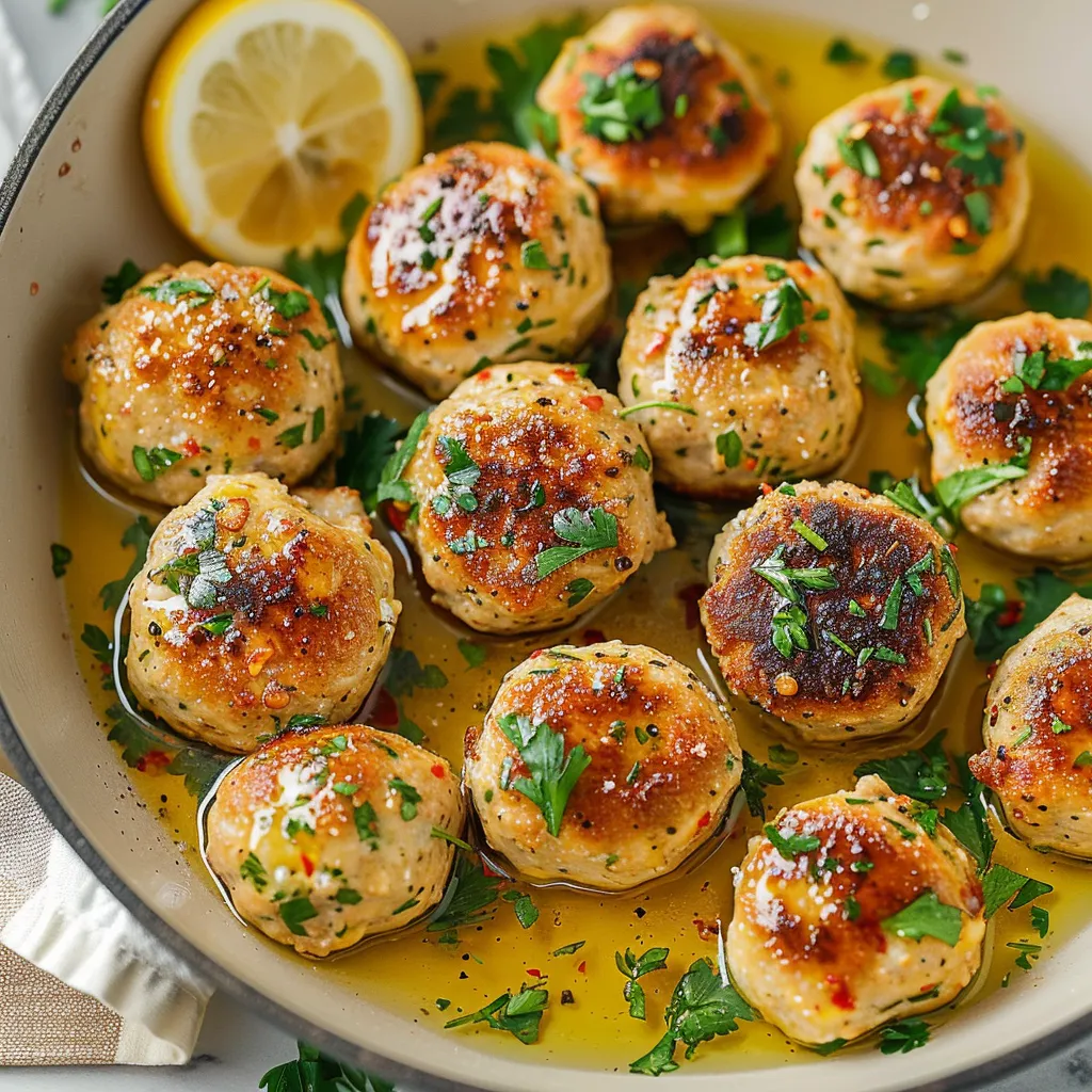 CHICKEN PICCATA MEATBALLS